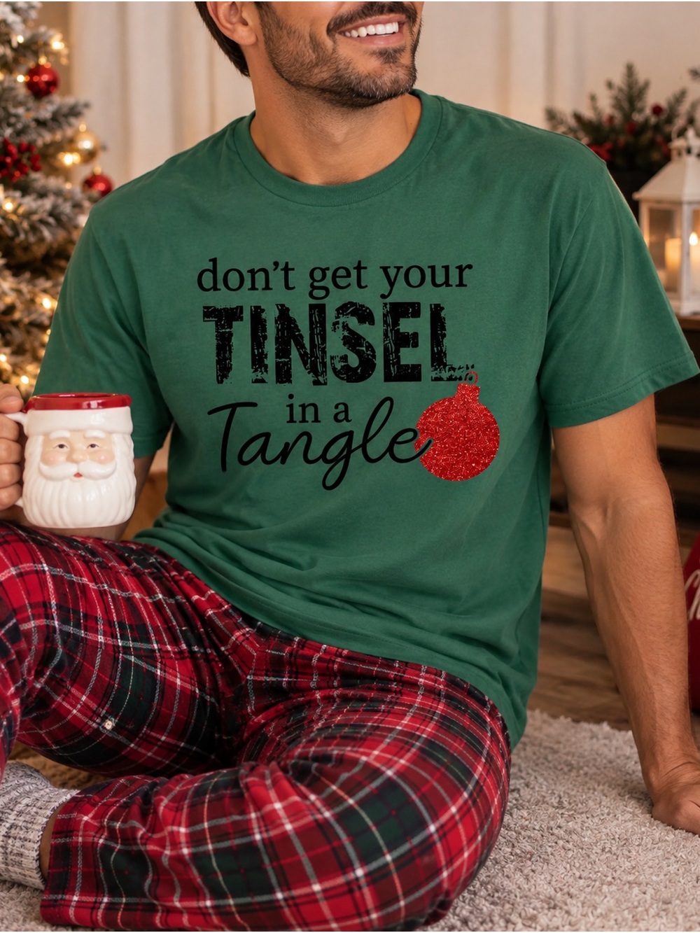🍂🎄 LIKE THIS LISTING❣️ Fall to Christmas Tee Handmade Graphic Tees & More🌴 - Picture 8 of 8